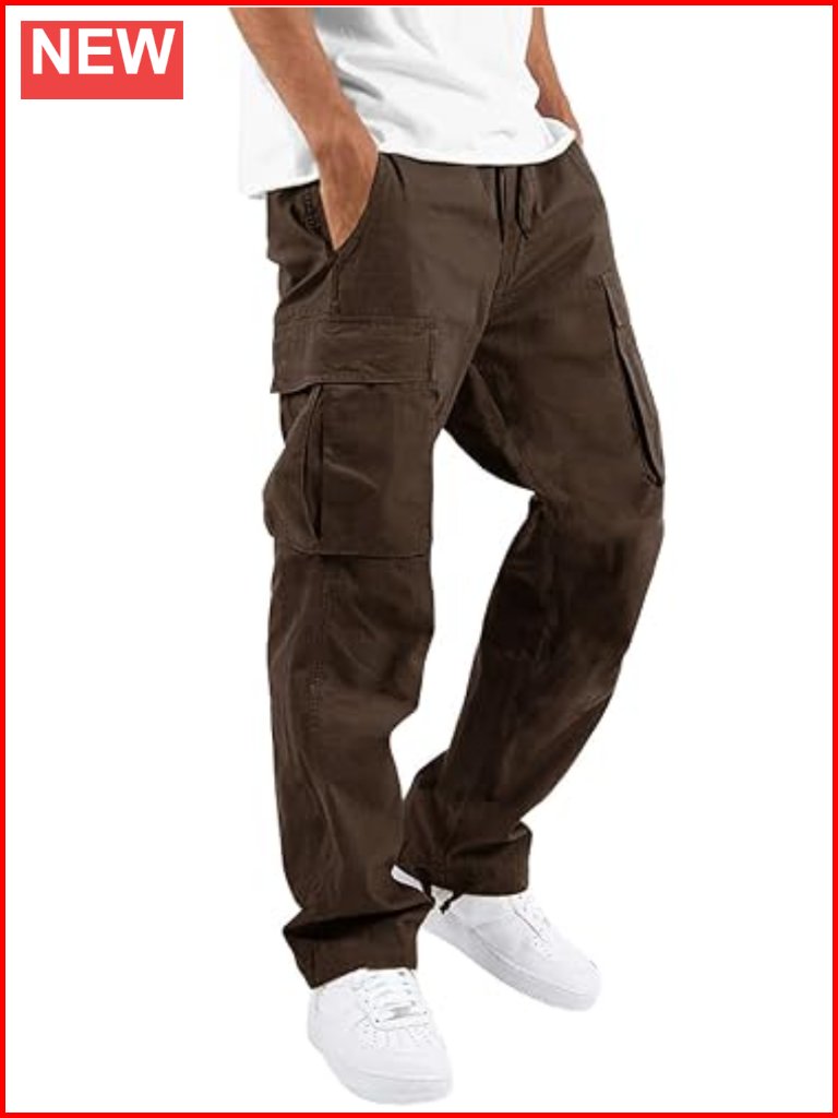 Cargo Pants For Men Casual Outdoor Hiking Athletic Joggers Sweatpants Cotton